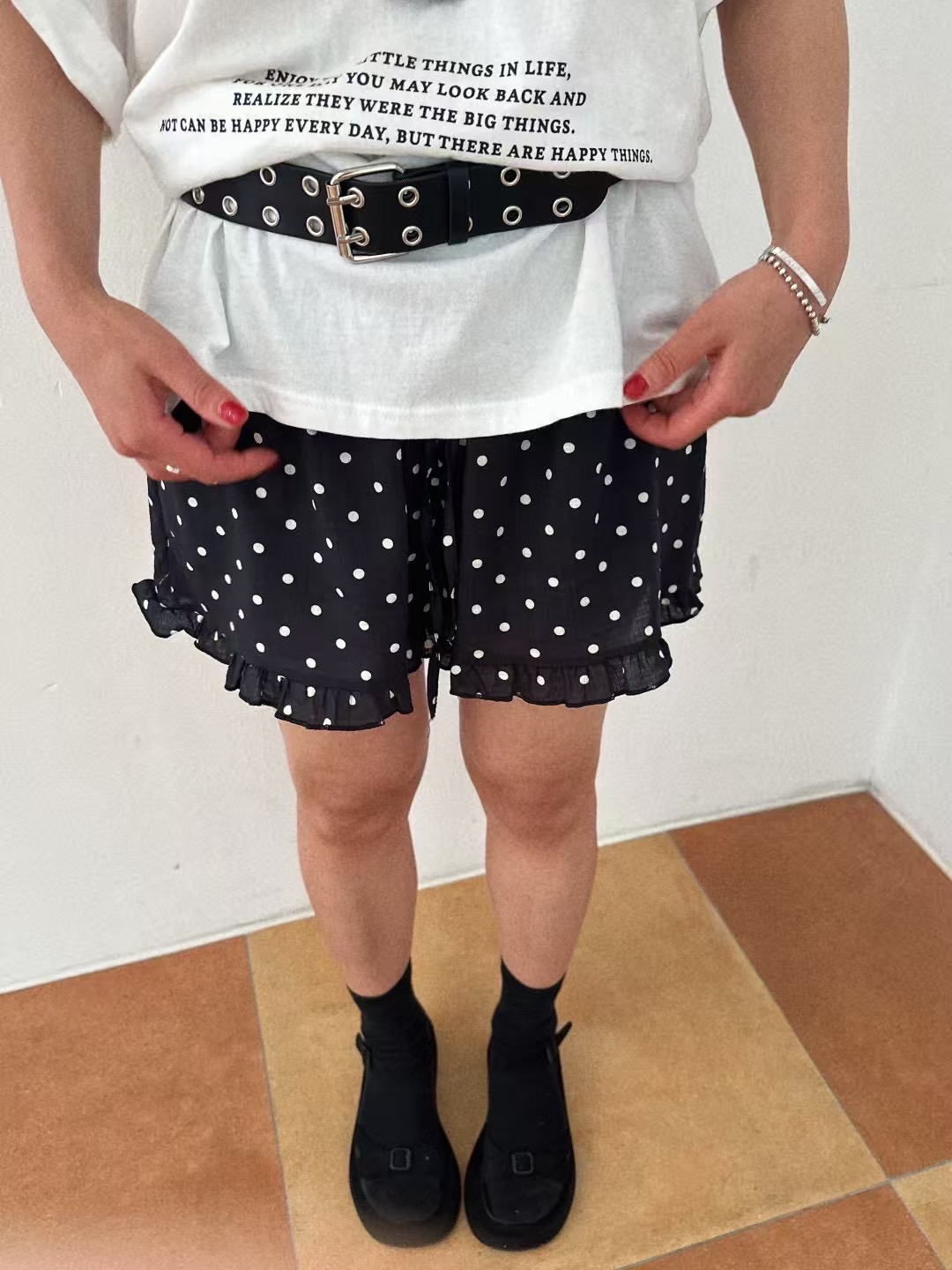 APPEAR東大門㊣實拍女裝新款25春夏人氣推薦熱賣短褲荷葉邊APPEAR短褲