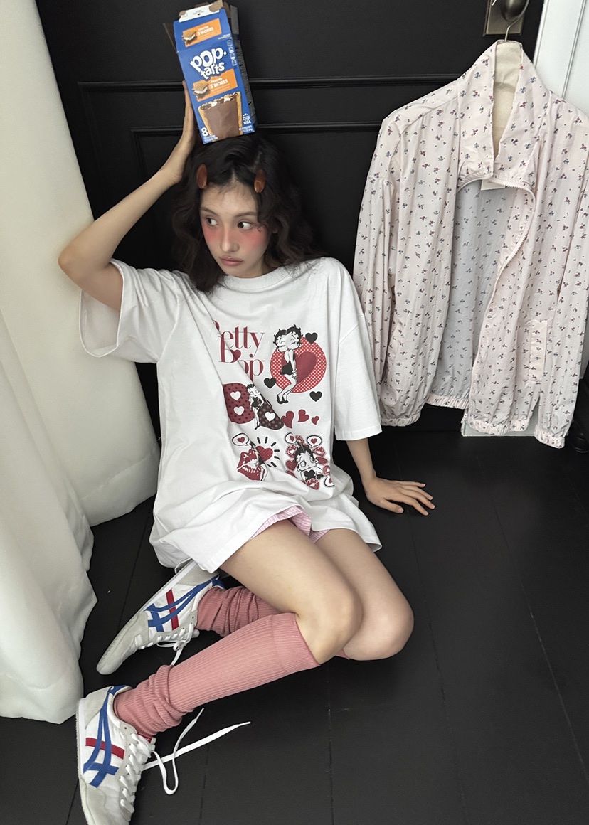 OURWAVE/OUR ROOM東大門㊣實拍女裝新品休閑職業25春夏T恤Our Wave/Our RoomT恤