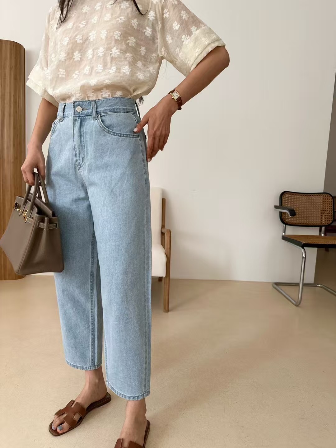 KIND-카인드-OT東大門㊣直郵女士新品職業25春夏人氣牛仔褲KIND-ot牛仔褲