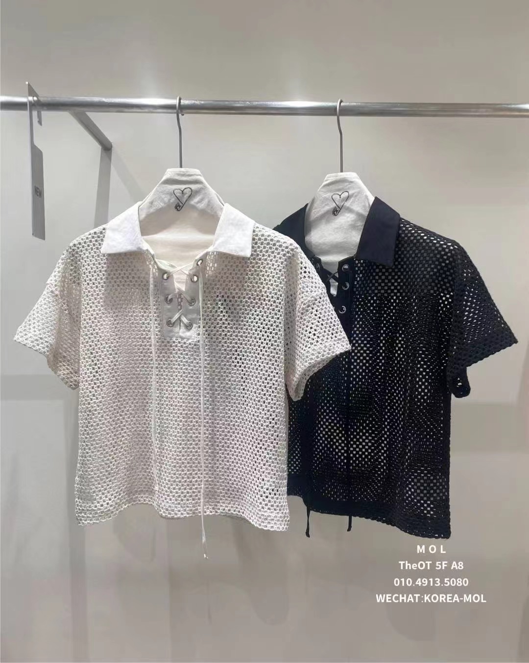 MOL東大門㊣實拍女裝新品真品職業人氣25春夏休閑時尚針織衫MOL針織衫圖色2左二色