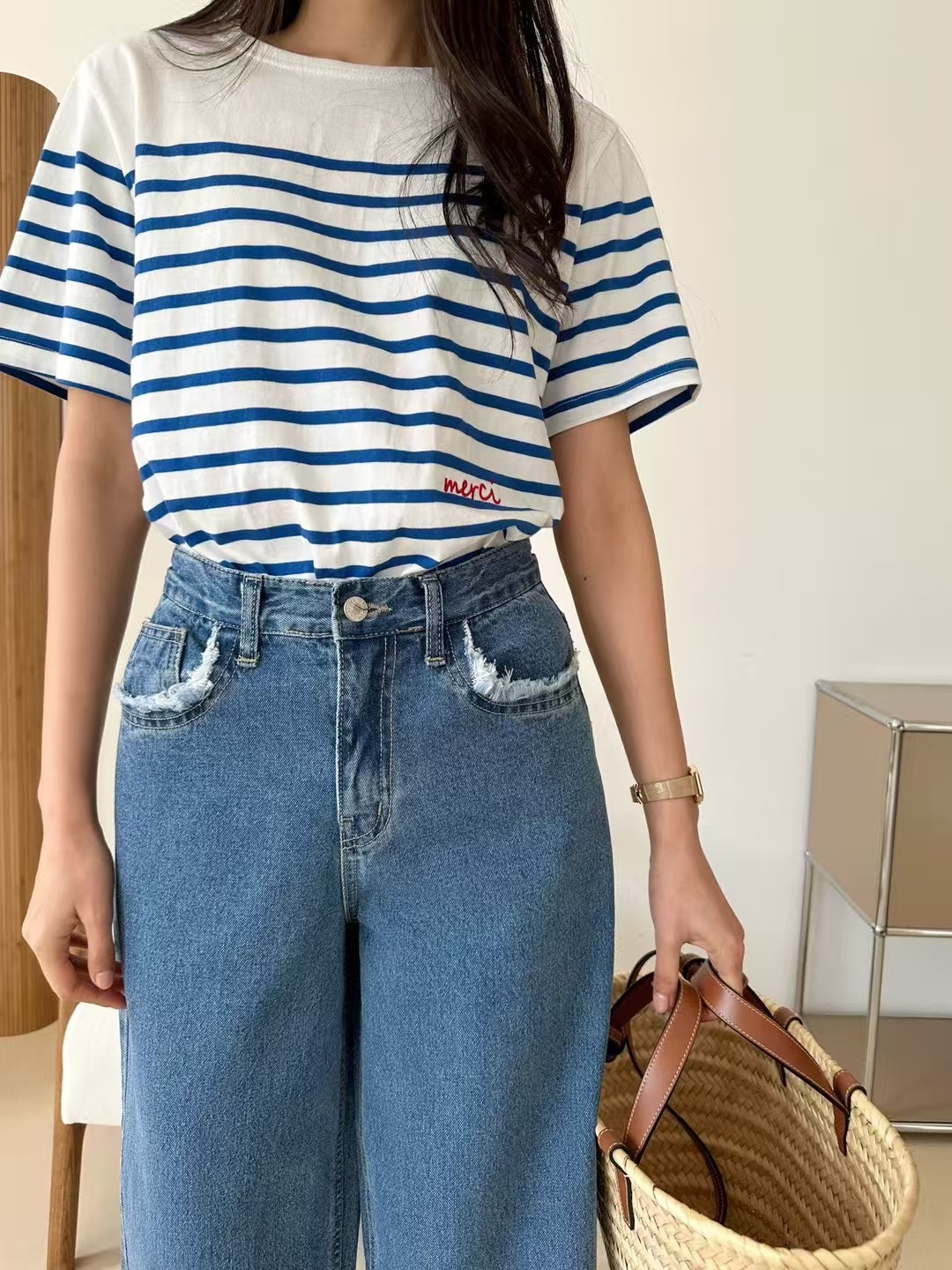KIND-카인드-OT東大門㊣代購女士新品推薦真品人氣T恤刺繡KIND-otT恤圖色2