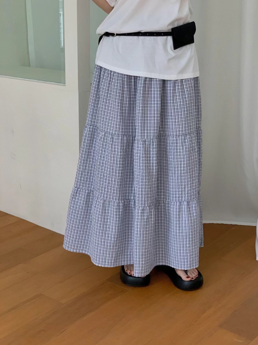 LIBRE韓國代購㊣女士新款熱賣25春夏人氣時尚休閑職業推薦長裙HAY KNOCK長裙