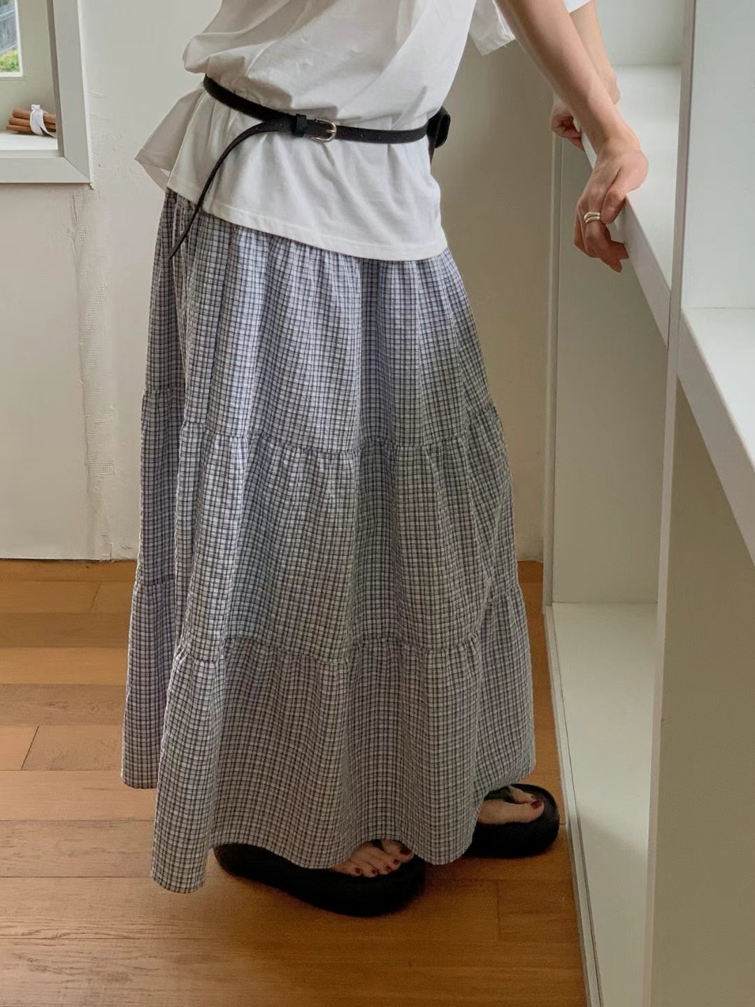 LIBRE韓國代購㊣女士新款熱賣25春夏人氣時尚休閑職業推薦長裙HAY KNOCK長裙