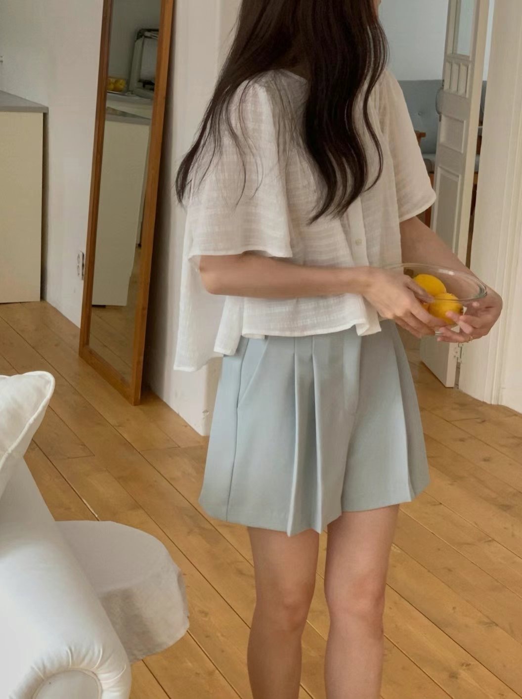 LIBRE東大門㊣直郵女裝新品時尚職業人氣25春夏真品休閑短褲HAY KNOCK短褲圖色2