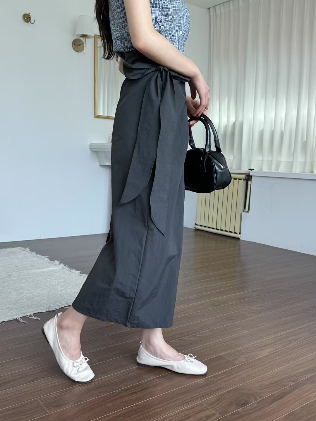 ONTHEMOOD東大門㊣代購女士新品25春夏職業熱賣時尚真品長裙RIPPLE長裙