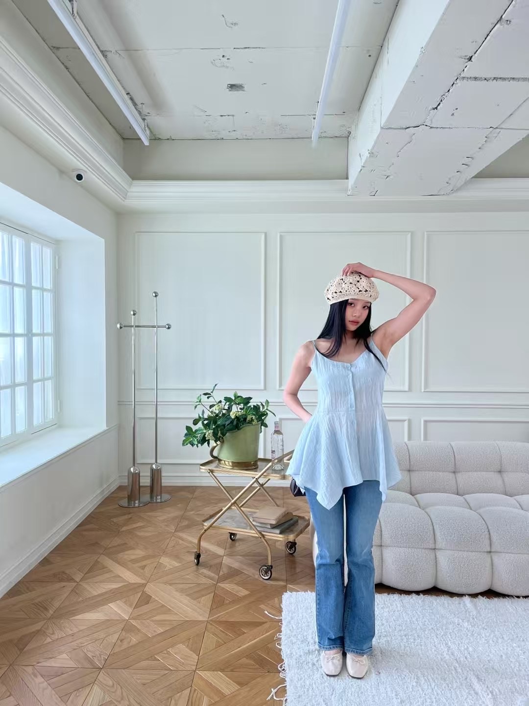 ONTHEMOOD東大門㊣實拍女裝新品真品職業人氣熱賣時尚吊帶背心RIPPLE吊帶/背心