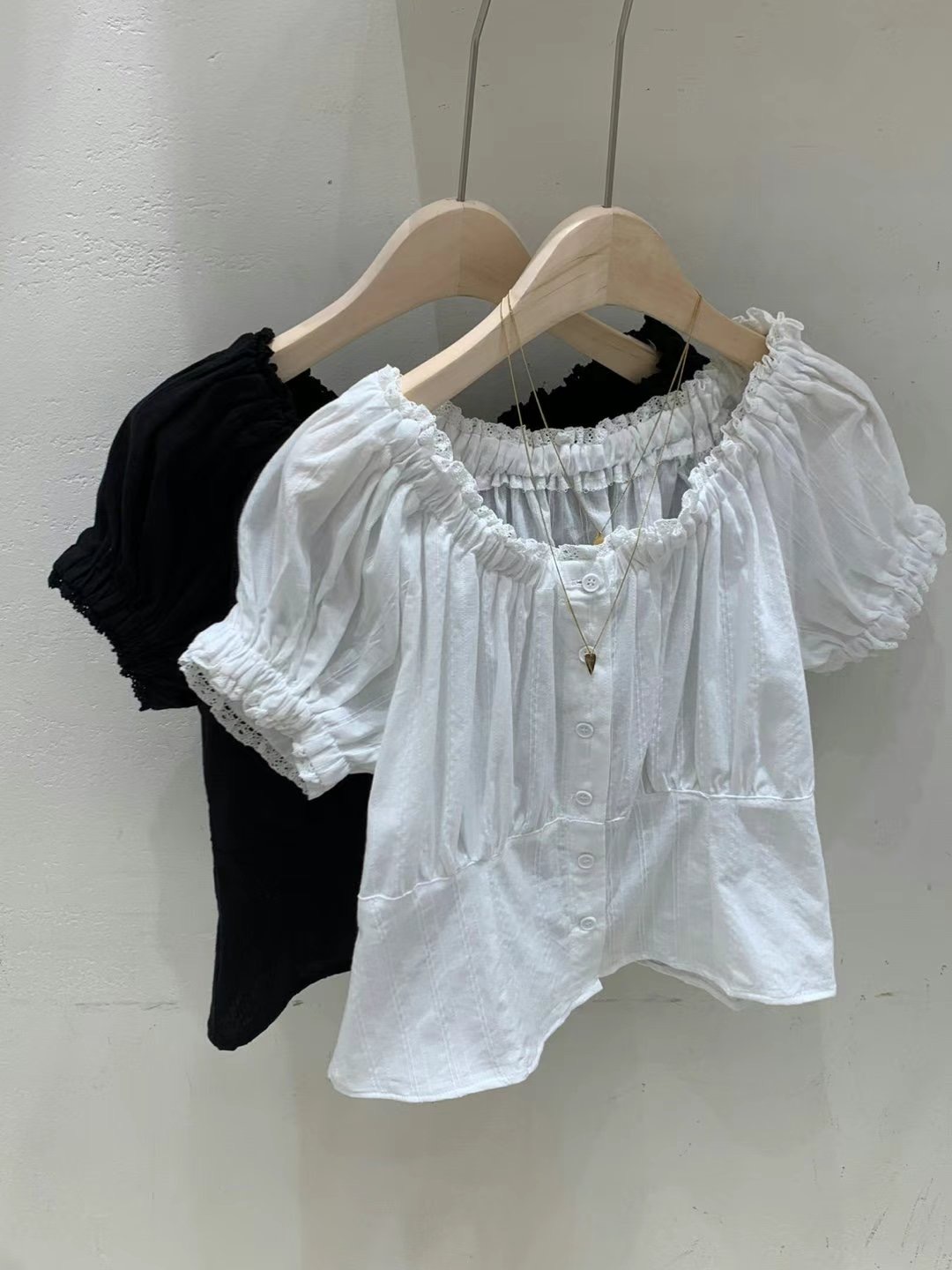 FRIDA東大門㊣代購女裝新品休閑職業人氣25春夏真品襯衫蕾絲衫FRIDA襯衫/蕾絲衫