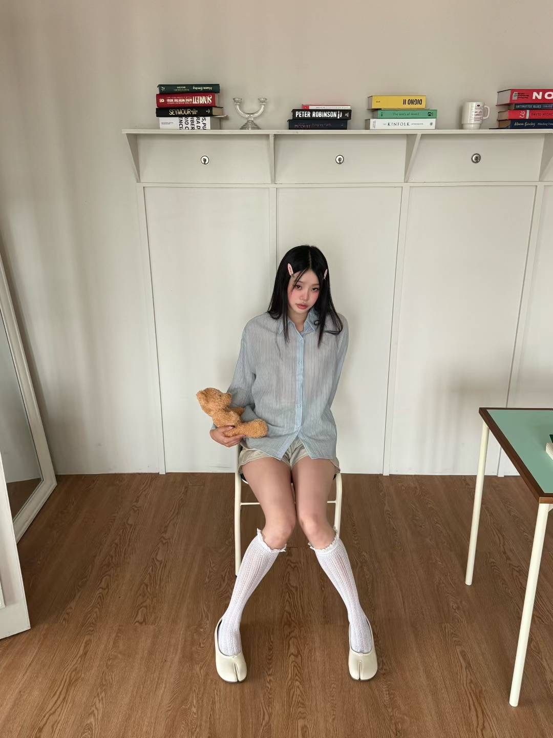 ONTHEMOOD東大門㊣實拍女士新品25春夏熱賣時尚推薦襯衫蕾絲衫RIPPLE襯衫/蕾絲衫