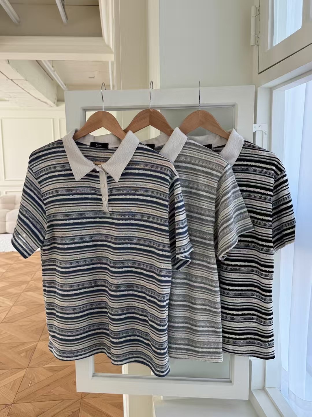 ONTHEMOOD東大門㊣直郵女裝新款真品休閑熱賣職業襯衫蕾絲衫RIPPLE襯衫/蕾絲衫圖色3左三色