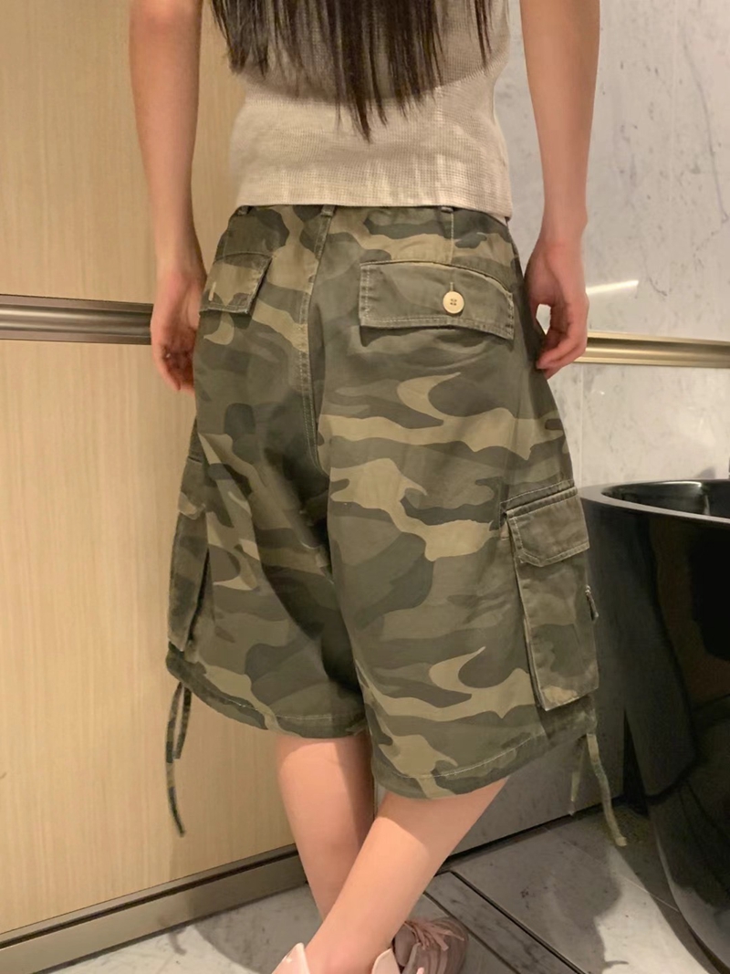 FORMAL東大門㊣直郵女士新款休閑時尚真品短褲不含腰帶迷彩FORMAL短褲