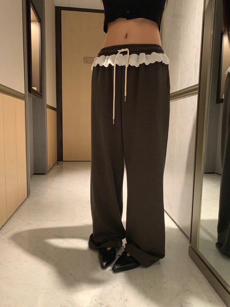FORMAL東大門㊣實拍女士新款職業人氣推薦熱賣真品休閑褲蕾絲FORMAL休閑褲圖色3