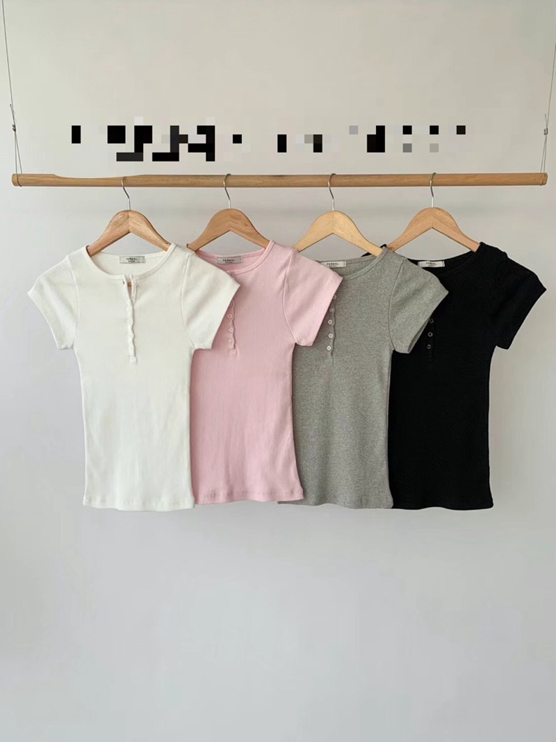 FORMAL韓國代購㊣女裝新品25春夏推薦時尚人氣休閑熱賣真品T恤FORMALT恤圖色4左四色