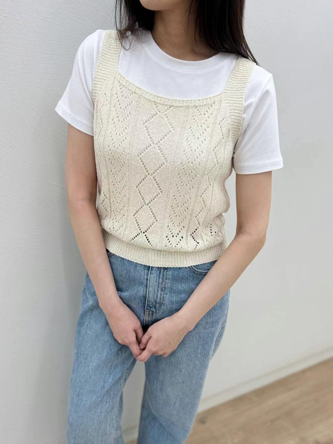 MOST東大門㊣實拍女裝新款推薦時尚25春夏休閑人氣吊帶背心MOST吊帶/背心圖色1