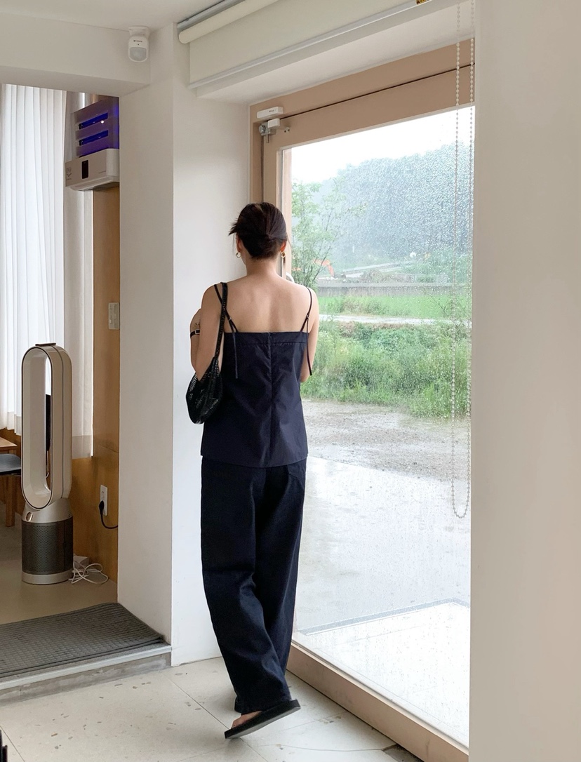 COURGETTE韓國代購㊣女士新品真品25春夏時尚休閑人氣吊帶背心COURGETTE吊帶/背心