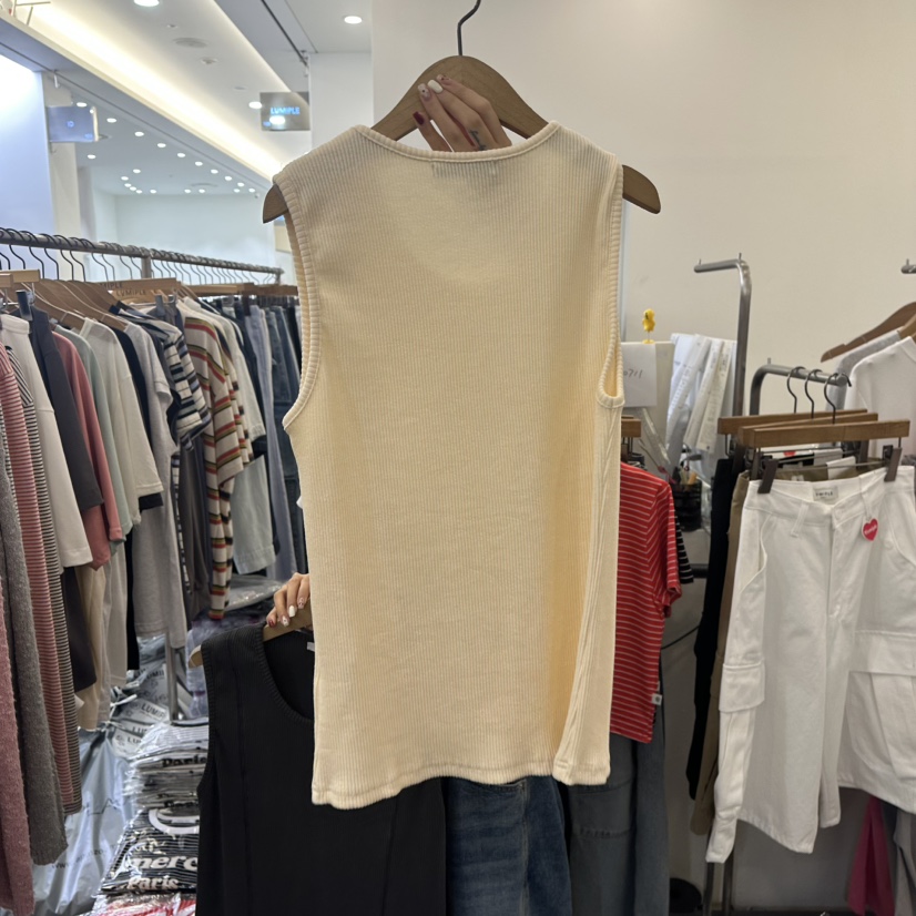 LUMIPLE韓國代購㊣女士新品時尚職業25春夏熱賣推薦吊帶背心LUMIPLE吊帶/背心