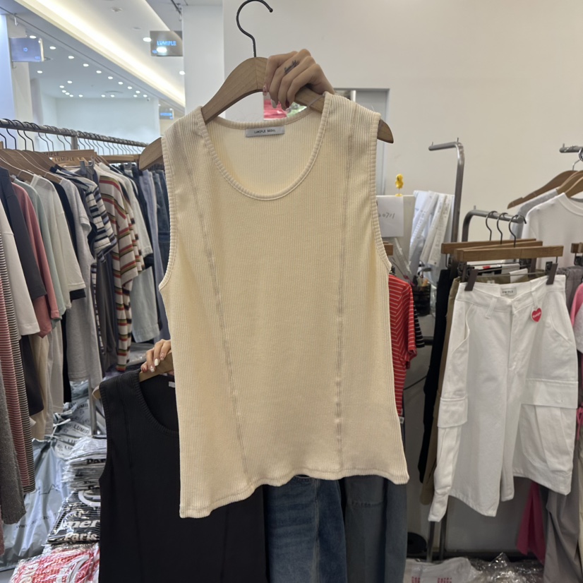LUMIPLE韓國代購㊣女士新品時尚職業25春夏熱賣推薦吊帶背心LUMIPLE吊帶/背心