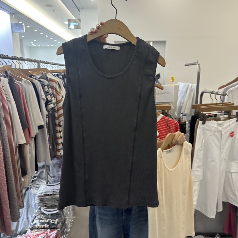 LUMIPLE韓國代購㊣女士新品時尚職業25春夏熱賣推薦吊帶背心LUMIPLE吊帶/背心圖色2
