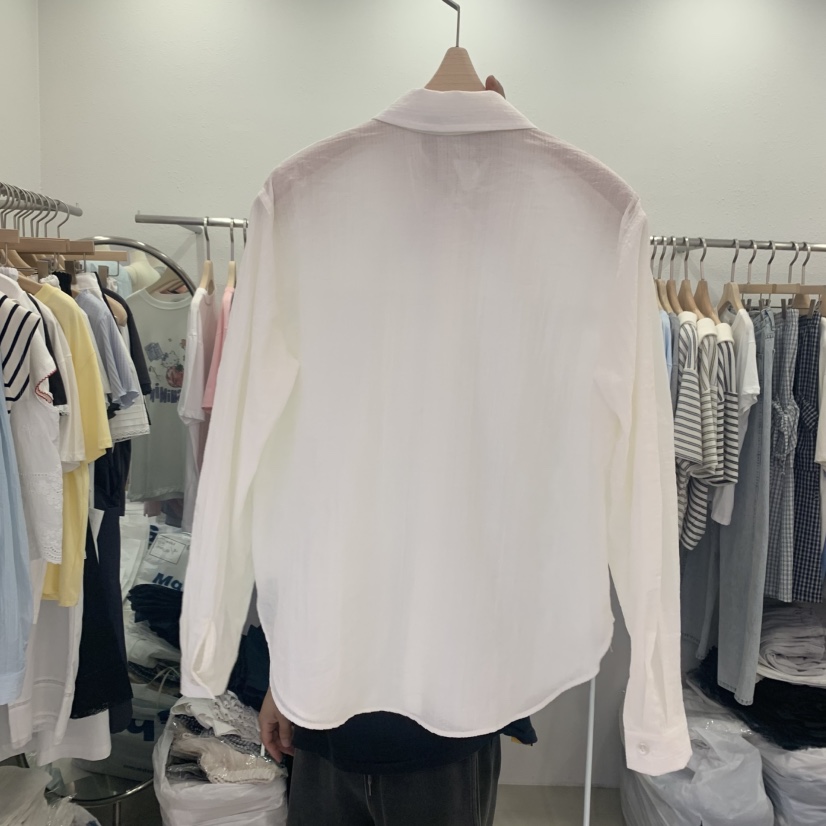 LELEN東大門㊣代購女裝新品真品25春夏人氣時尚襯衫蕾絲衫鏤空LELEN襯衫/蕾絲衫
