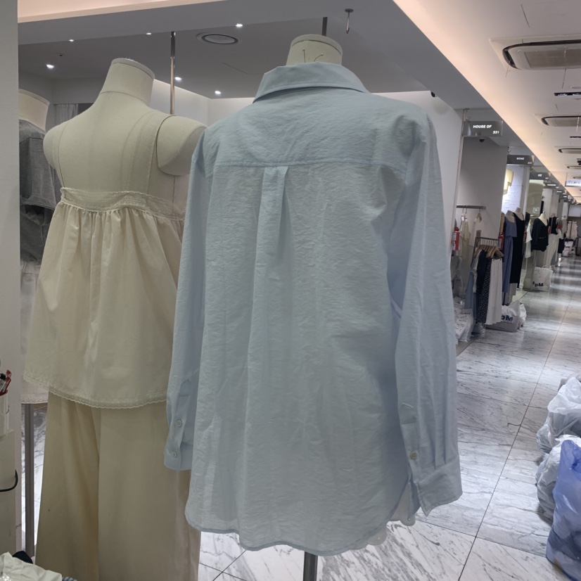 LELEN韓國直郵㊣女士新款25春夏時尚熱賣職業真品襯衫蕾絲衫LELEN襯衫/蕾絲衫