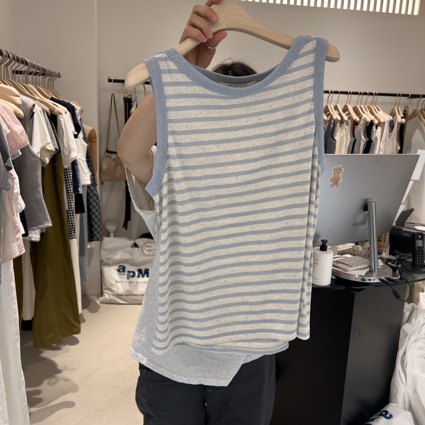 PLATE韓國直郵㊣女士新品25春夏時尚推薦熱賣人氣真品吊帶背心PLATE吊帶/背心圖色3