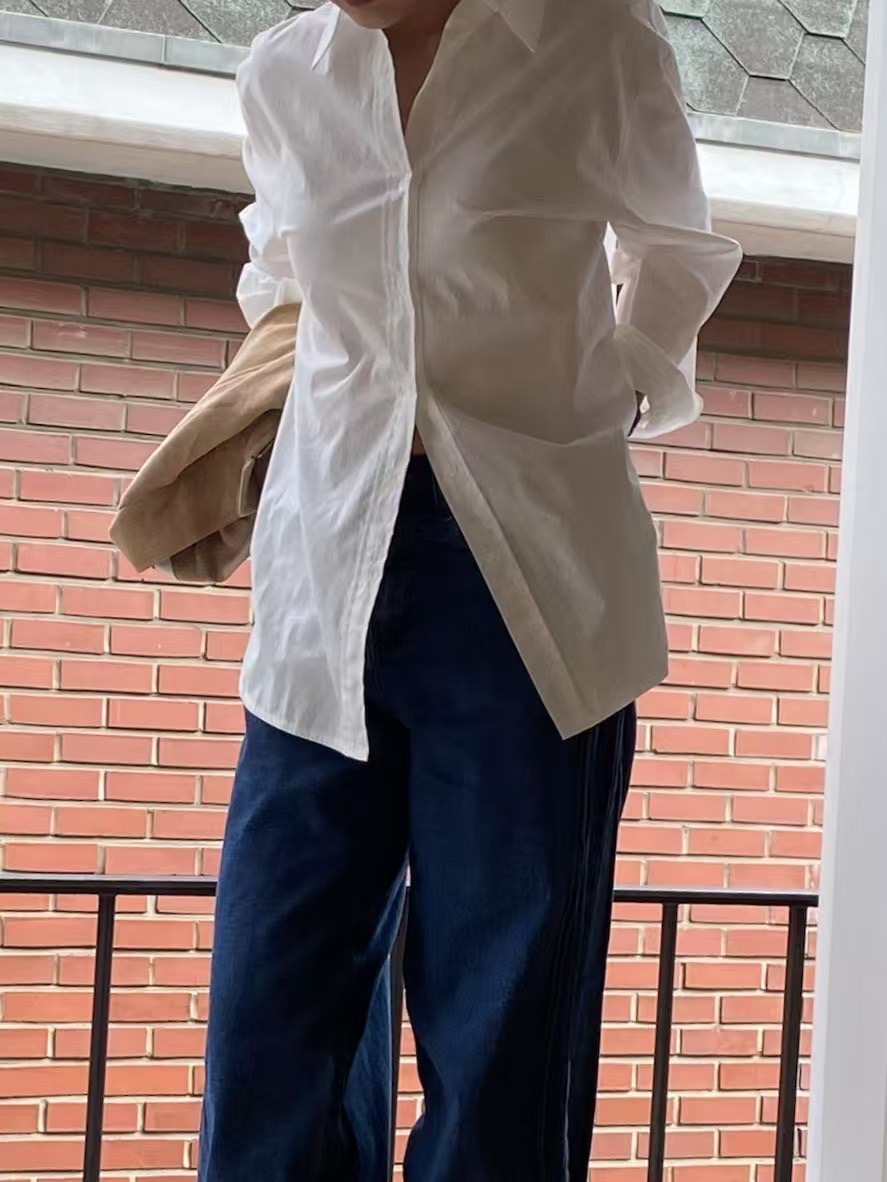 AMU東大門㊣代購女裝新款休閑熱賣人氣25春夏時尚襯衫蕾絲衫CLOSER襯衫/蕾絲衫