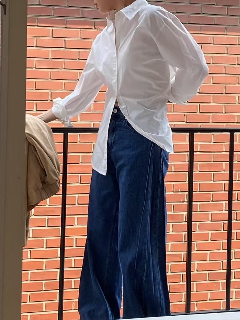 AMU東大門㊣代購女裝新款休閑熱賣人氣25春夏時尚襯衫蕾絲衫CLOSER襯衫/蕾絲衫圖色2