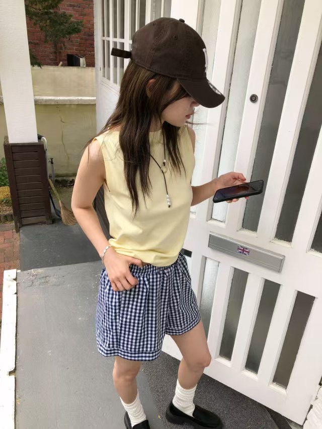AMU韓國直郵㊣女裝新款時尚職業推薦真品熱賣休閑25春夏吊帶背心CLOSER吊帶/背心