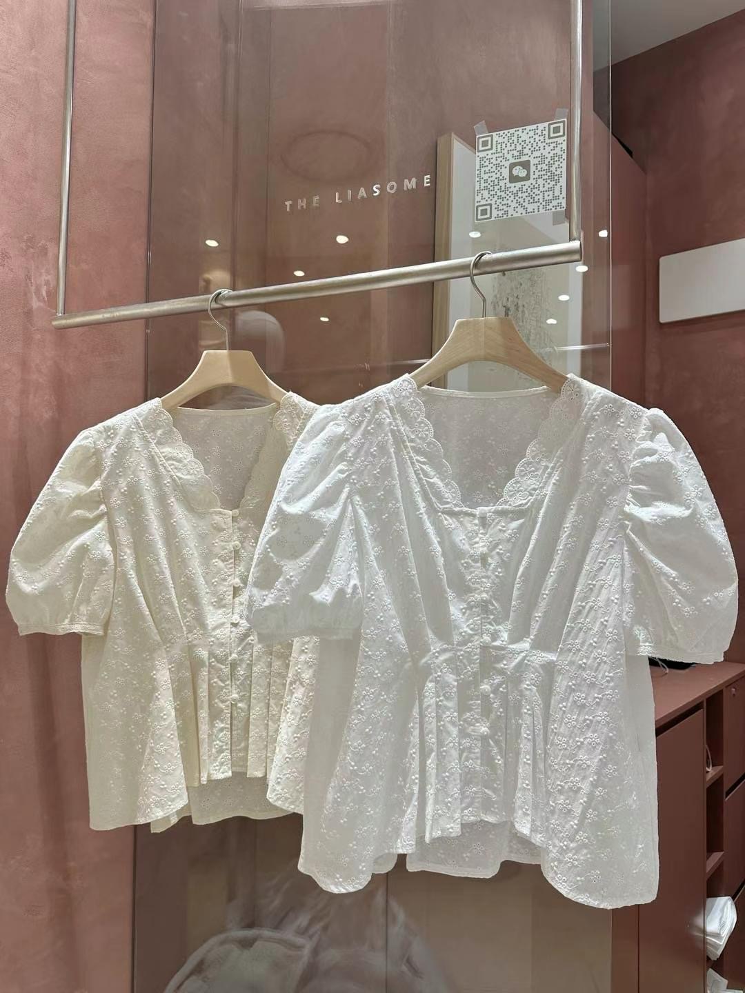 THE LIASOME韓國直郵㊣女裝新品25春夏熱賣人氣襯衫蕾絲衫THE LIASOME襯衫/蕾絲衫