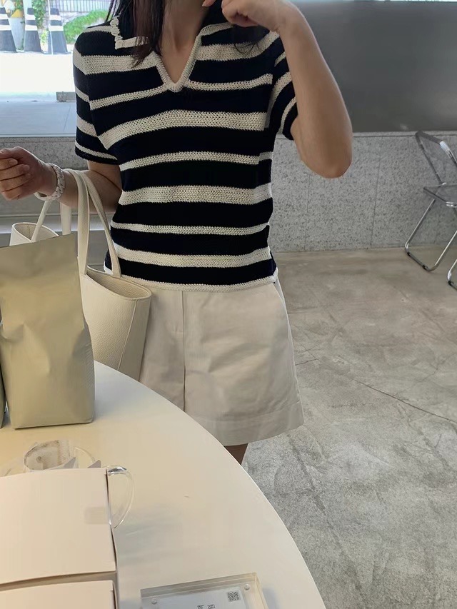 FLAT WHITE韓國代購㊣女士新品休閑25春夏人氣推薦熱賣針織衫FLAT WHITE針織衫