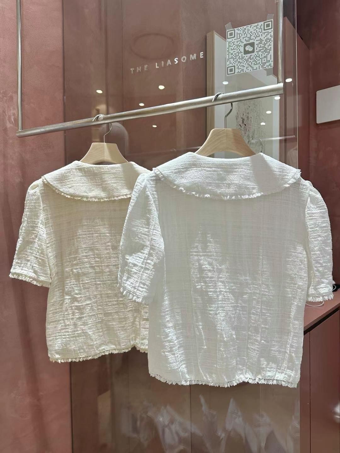 THE LIASOME韓國直郵㊣女裝新品熱賣人氣推薦時尚襯衫蕾絲衫THE LIASOME襯衫/蕾絲衫