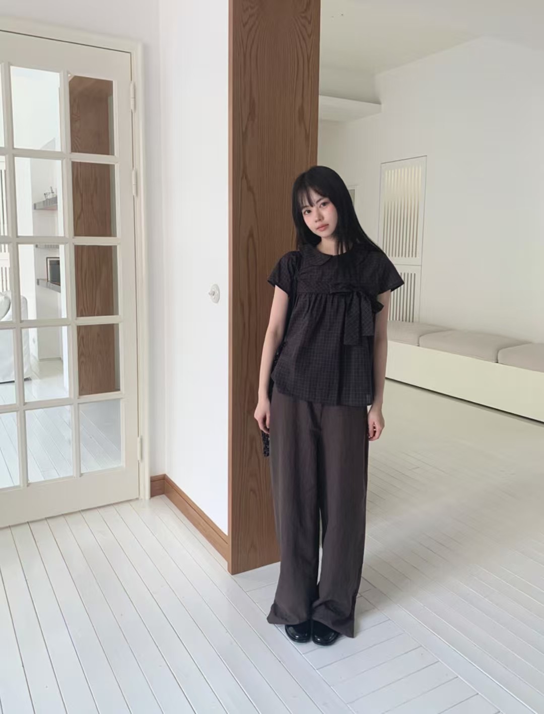 AMU韓國直郵㊣女裝新款時尚推薦熱賣真品職業人氣休閑休閑褲CLOSER休閑褲