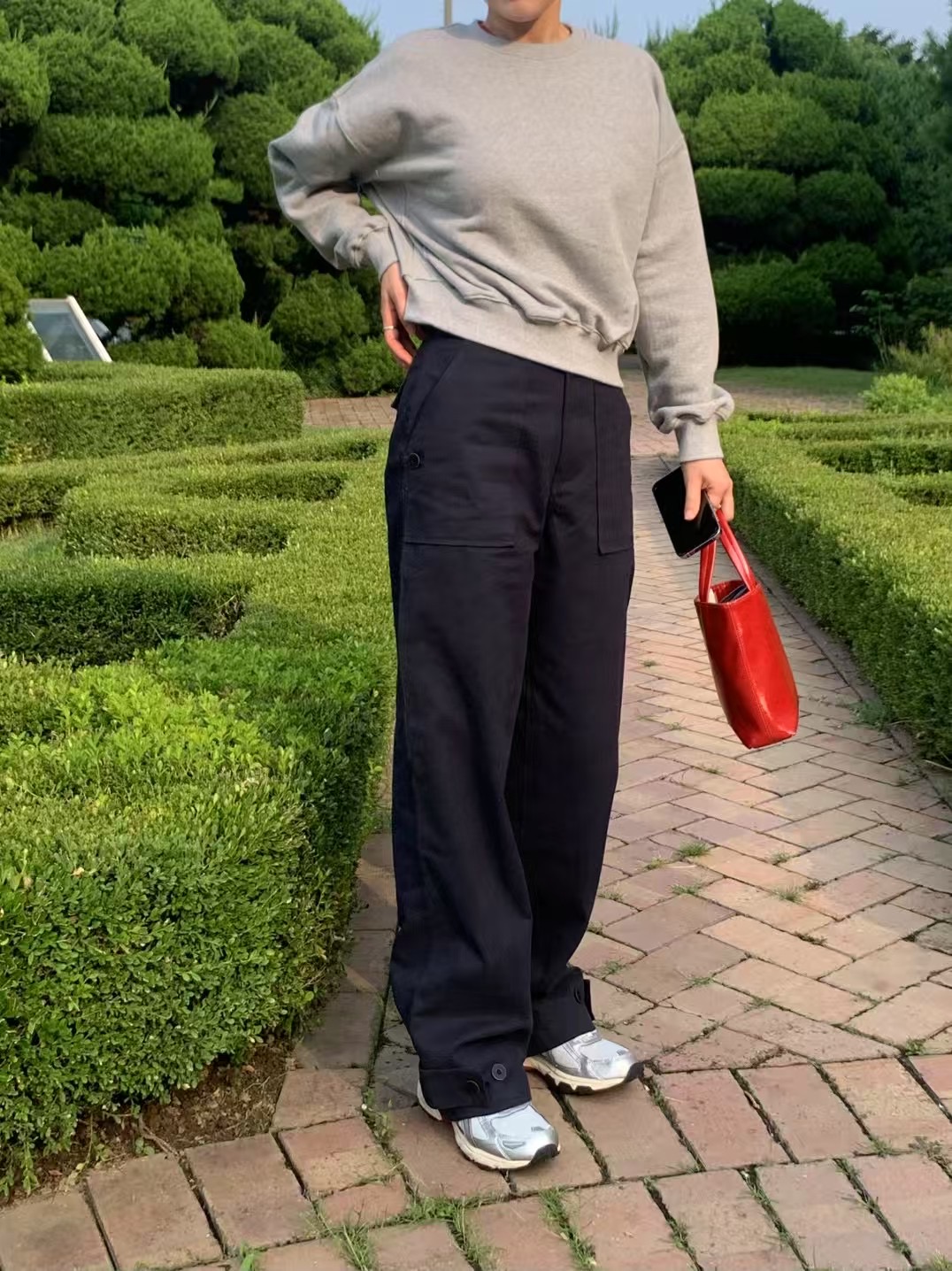 AMU東大門㊣實拍女裝新品職業時尚真品休閑推薦熱賣休閑褲口袋CLOSER休閑褲圖色2