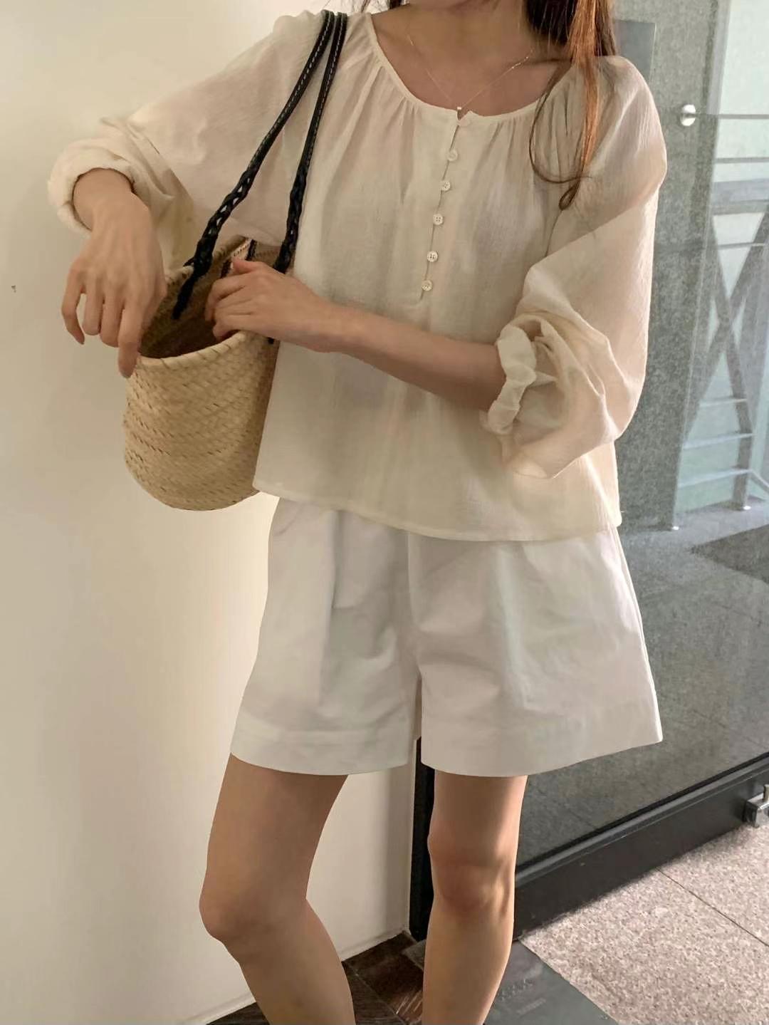 UN.TOY-언토이-T東大門㊣直郵女裝新品推薦25春夏襯衫蕾絲衫UN.TOY襯衫/蕾絲衫