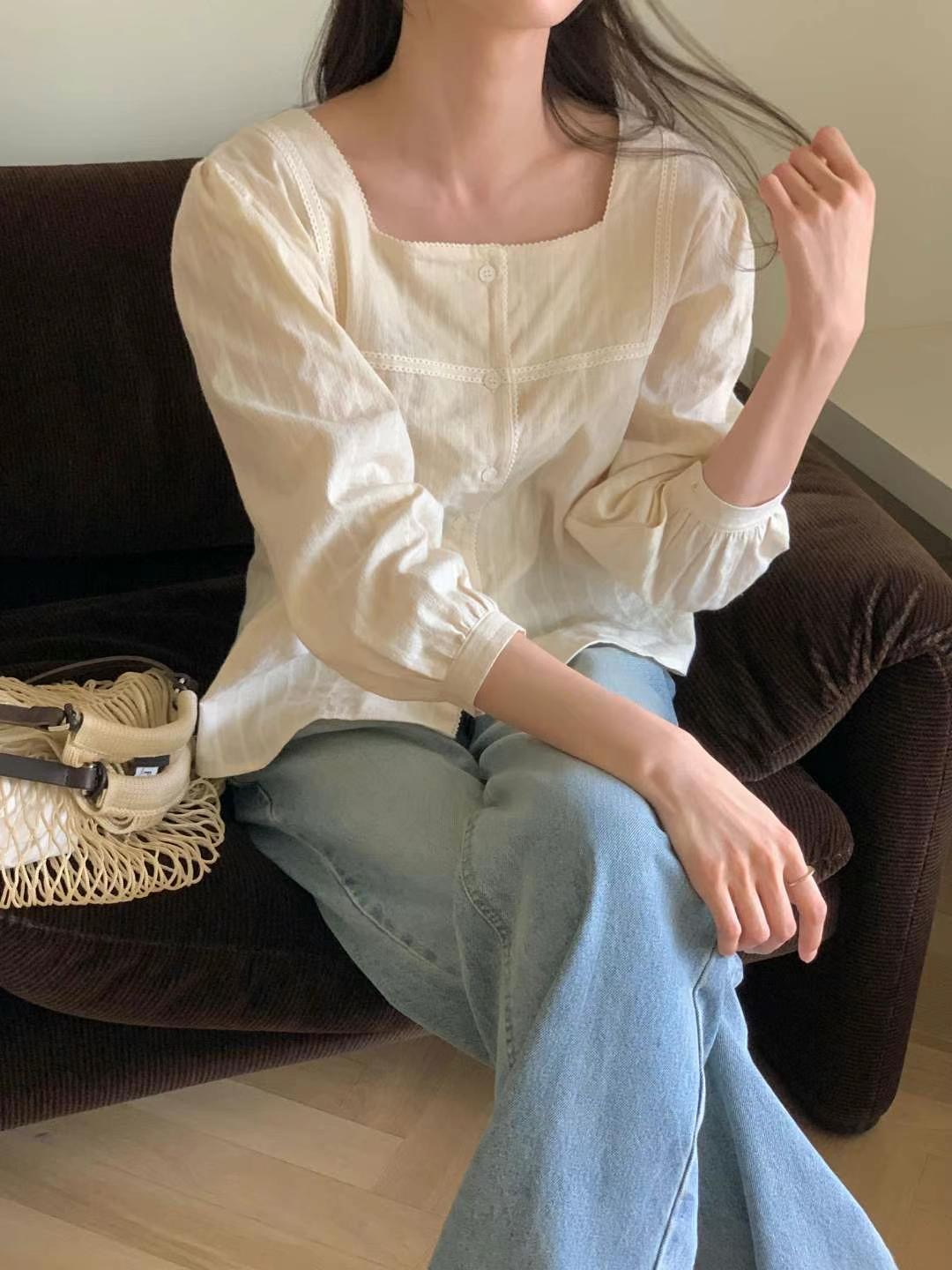 UN.TOY-언토이-T東大門㊣直郵女裝新款時尚人氣襯衫蕾絲衫UN.TOY襯衫/蕾絲衫