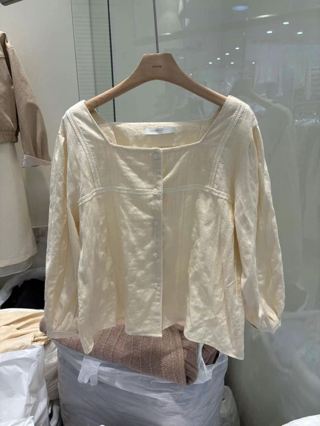 UN.TOY-언토이-T東大門㊣直郵女裝新款時尚人氣襯衫蕾絲衫UN.TOY襯衫/蕾絲衫圖色2