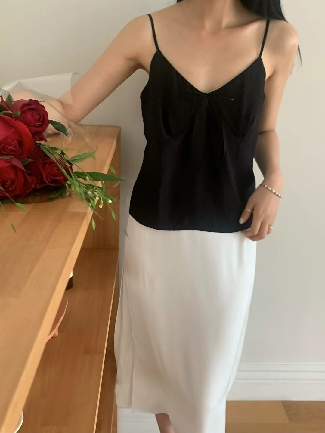 FLAT WHITE韓國直郵㊣女士新款真品人氣推薦職業休閑吊帶背心FLAT WHITE吊帶/背心圖色3