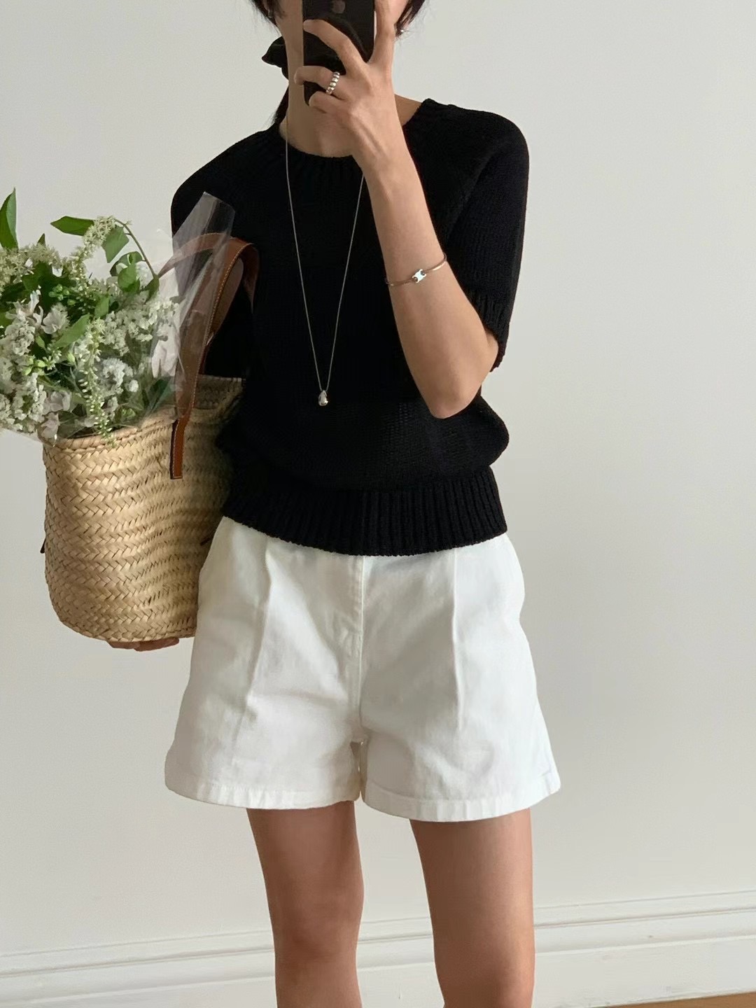 FLAT WHITE東大門㊣代購女裝新品休閑熱賣人氣推薦職業針織衫FLAT WHITE針織衫