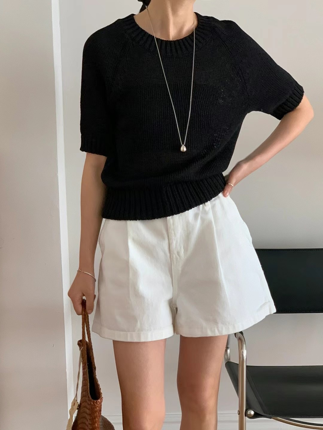FLAT WHITE東大門㊣代購女裝新品休閑熱賣人氣推薦職業針織衫FLAT WHITE針織衫