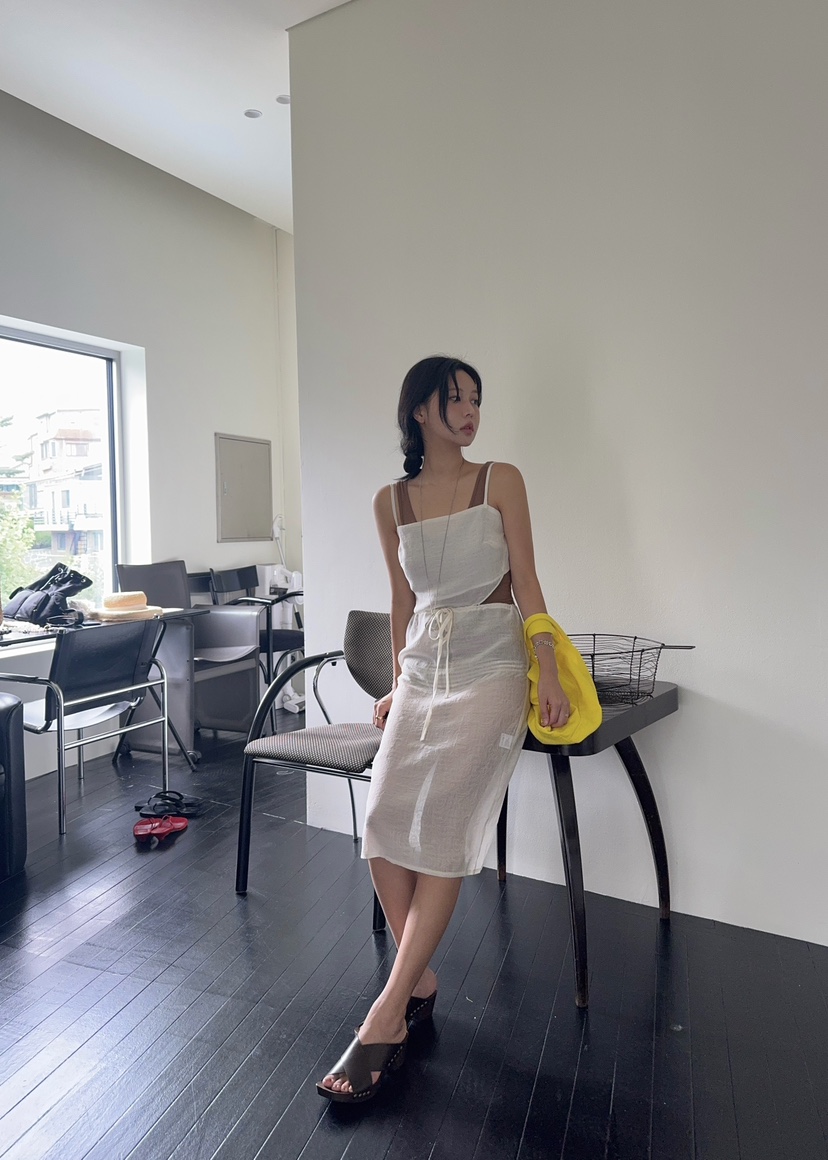 OUPPT東大門㊣直郵女士新品25春夏時尚休閑真品職業吊帶背心OUPPT吊帶/背心