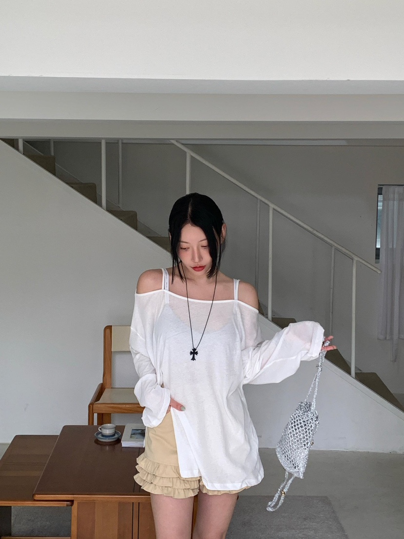 REVE CITE-L韓國直郵㊣女士新款推薦熱賣人氣真品長袖T恤REVE CITE長袖T恤