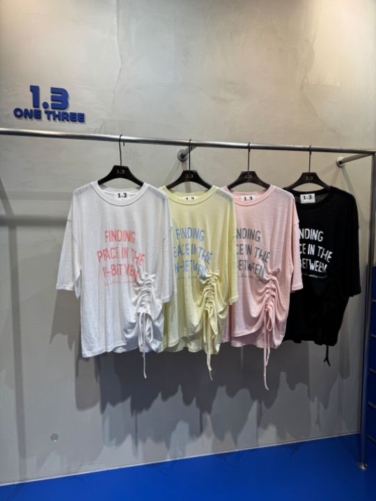 1.3東大門㊣直郵女裝新品25春夏職業真品熱賣推薦人氣T恤亞麻1.3T恤