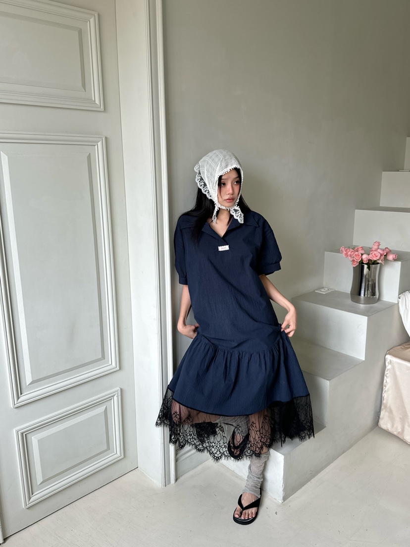 MAISONDEGLORY東大門㊣代購女士新品真品推薦25春夏連衣裙長款MAISON DE GLORY連衣裙