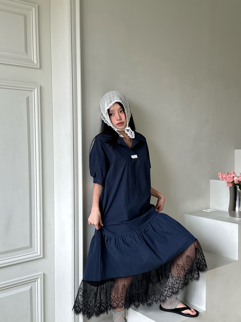 MAISONDEGLORY東大門㊣代購女士新品真品推薦25春夏連衣裙長款MAISON DE GLORY連衣裙