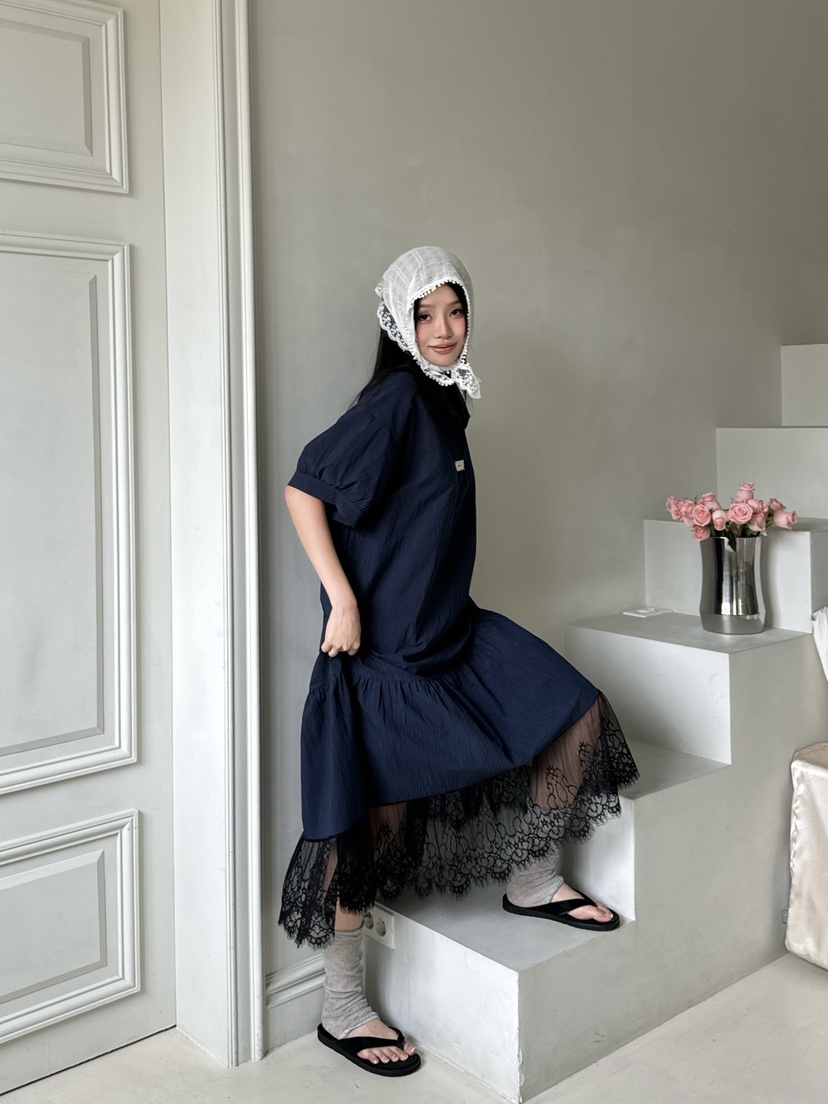 MAISONDEGLORY東大門㊣代購女士新品真品推薦25春夏連衣裙長款MAISON DE GLORY連衣裙