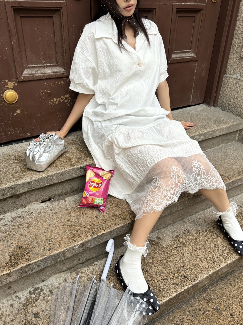 MAISONDEGLORY東大門㊣代購女士新品真品推薦25春夏連衣裙長款MAISON DE GLORY連衣裙