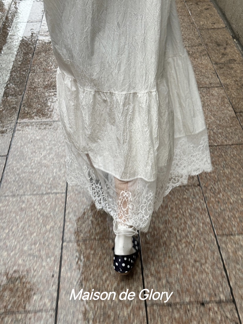 MAISONDEGLORY東大門㊣代購女士新品真品推薦25春夏連衣裙長款MAISON DE GLORY連衣裙