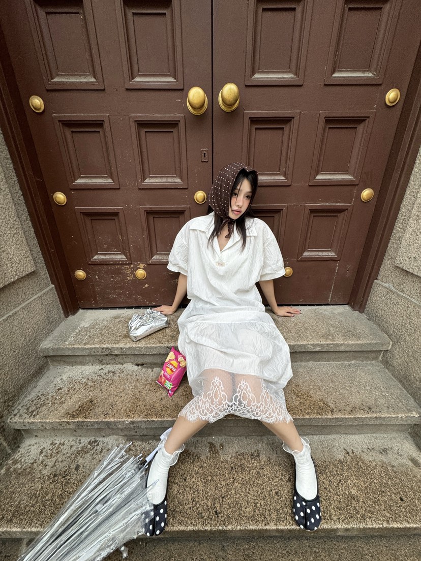 MAISONDEGLORY東大門㊣代購女士新品真品推薦25春夏連衣裙長款MAISON DE GLORY連衣裙