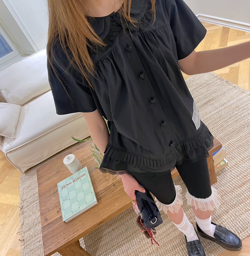 BOUTIQUE-L韓國直郵㊣女士新款推薦時尚真品職業襯衫蕾絲衫BOUTIQUE-L襯衫/蕾絲衫