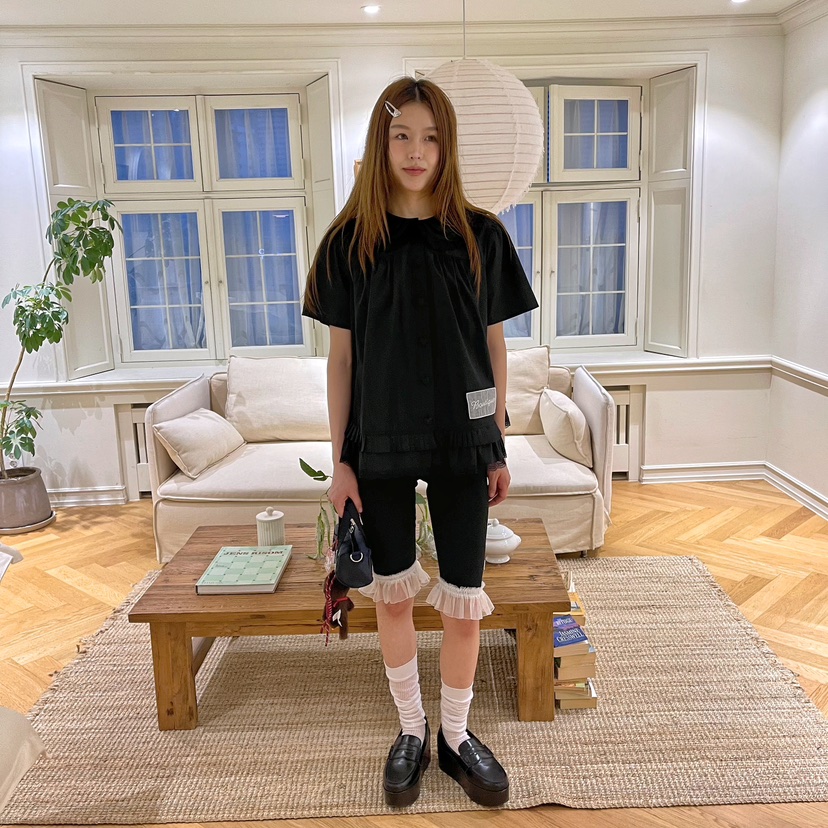 BOUTIQUE-L韓國直郵㊣女士新款推薦時尚真品職業襯衫蕾絲衫BOUTIQUE-L襯衫/蕾絲衫