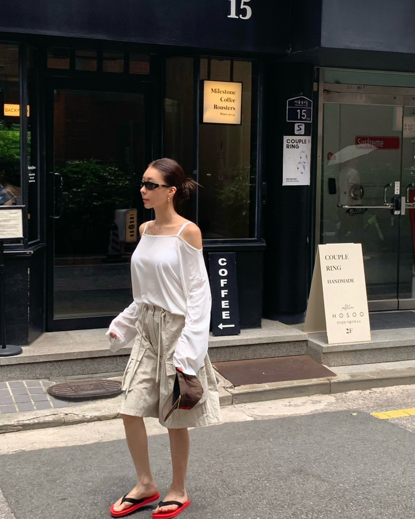 REVE CITE-L東大門㊣代購女裝新款推薦時尚職業熱賣休閑短褲REVE CITE短褲